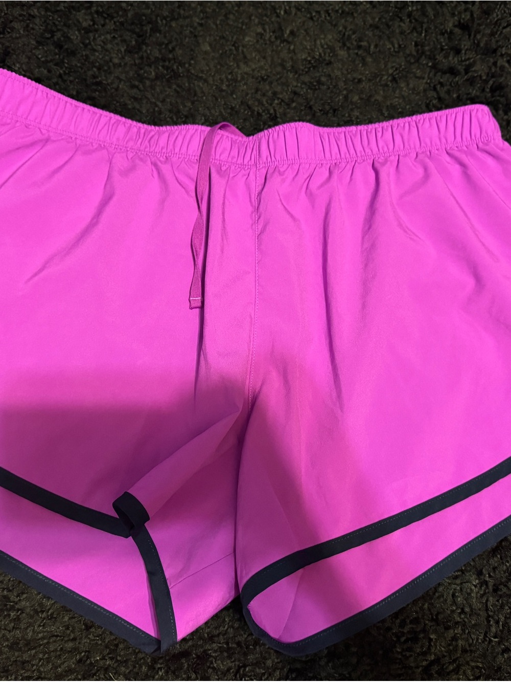 New Balance Bright Pink Athletic Shorts with Black Trim